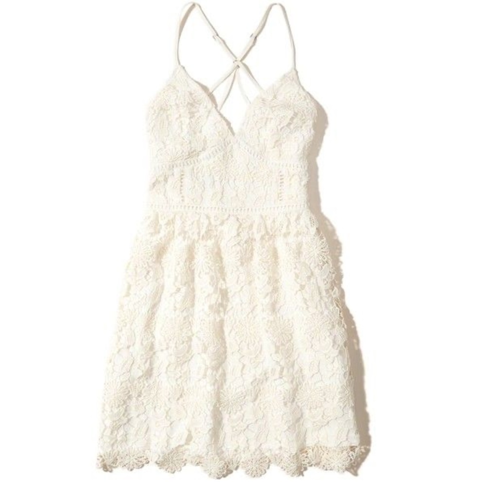 Hollister White Lace Dress NWT